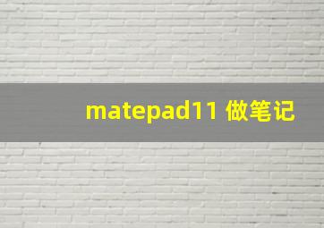 matepad11 做笔记